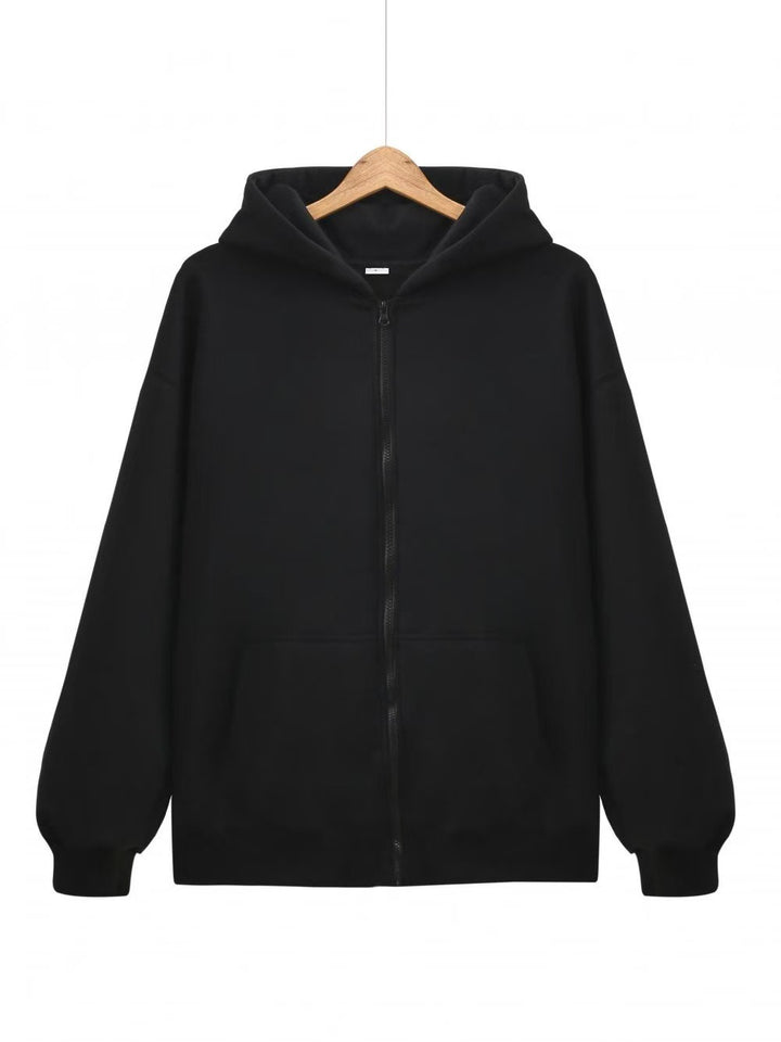 Ladies hoodie jacket with full zip and practical pockets Lisslune