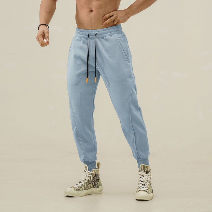 Men's sporty sweatpants with elastic waistband and side zip pockets Lisslune