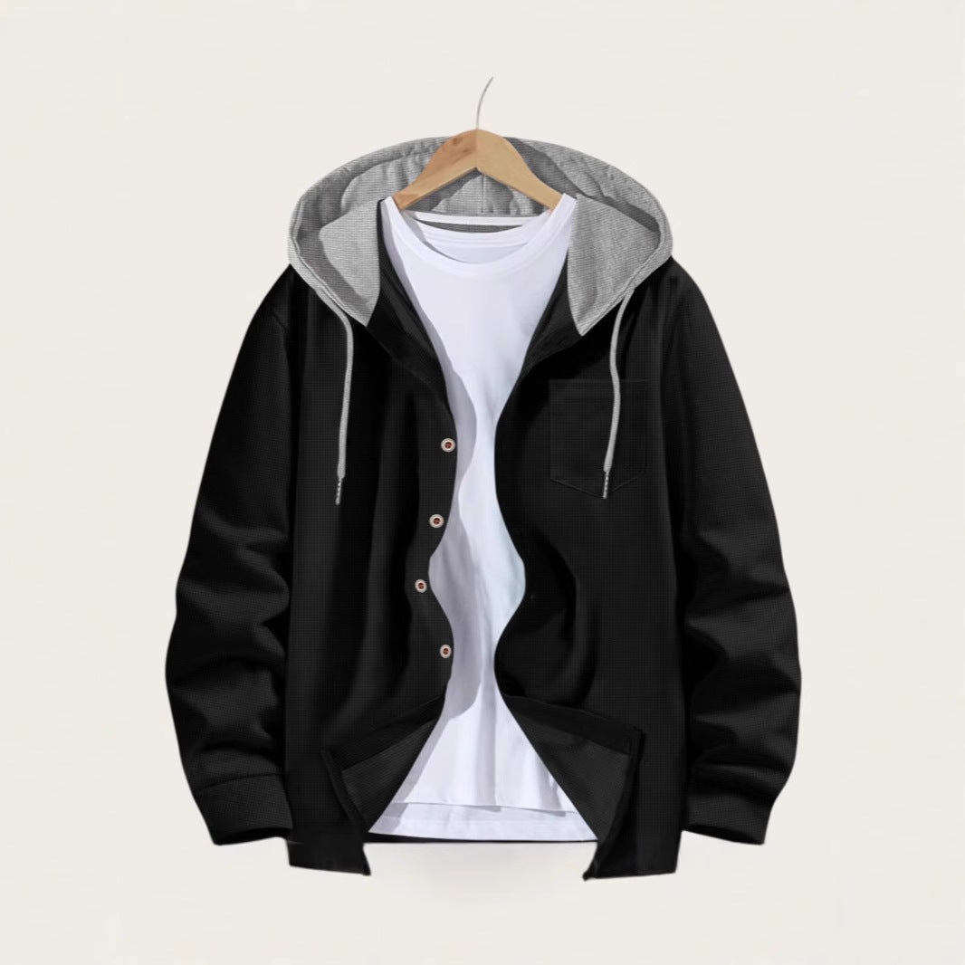 Men's casual jacket with hood and trendy design Lisslune