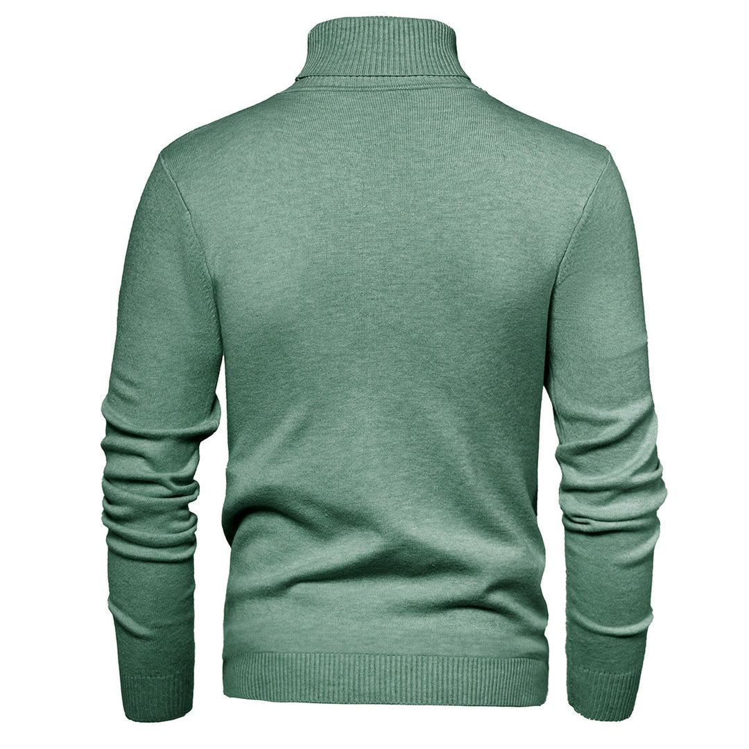 Men Timeless Turtleneck Sweater made of Soft Wool Lisslune