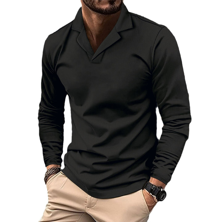 Men's stylish long sleeve shirt with textured design Lisslune