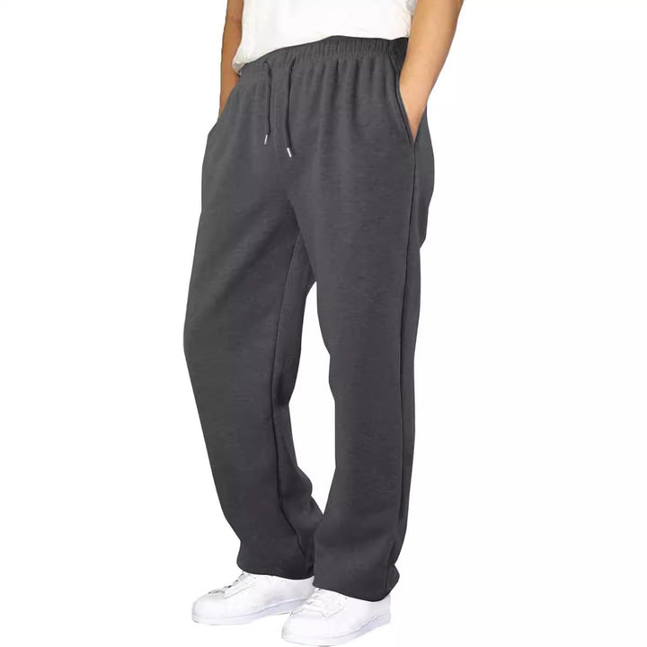 Men's casual leisure pants with elastic waistband and practical pockets Lisslune