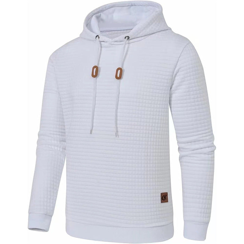 Men's hooded sweater with textured design Lisslune