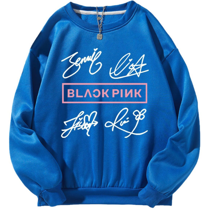 Women's casual sweatshirt with creative signature motif Lisslune