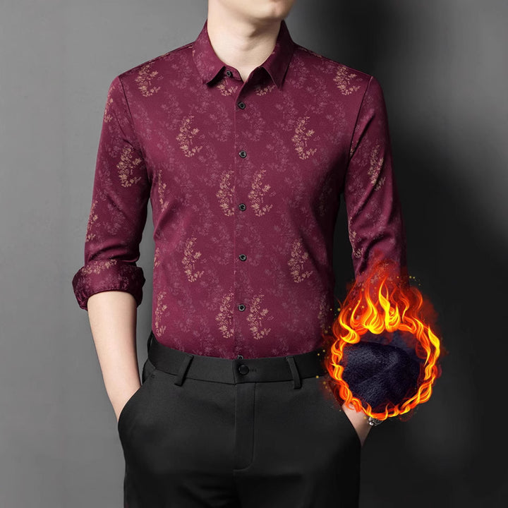 Men's shirt with timeless floral pattern Lisslune