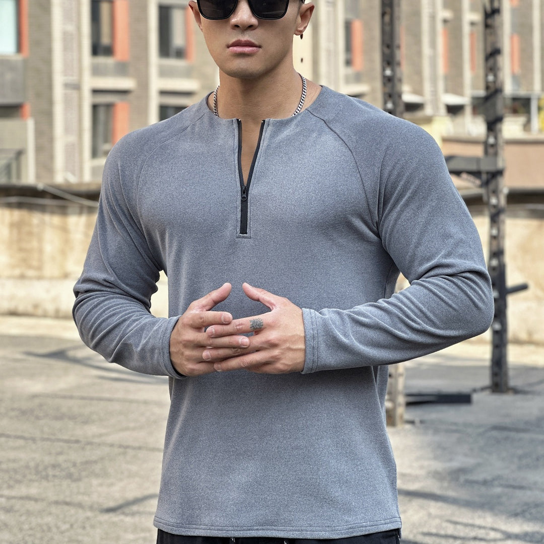 Men's functional shirt with innovative zipper and breathable structure Lisslune