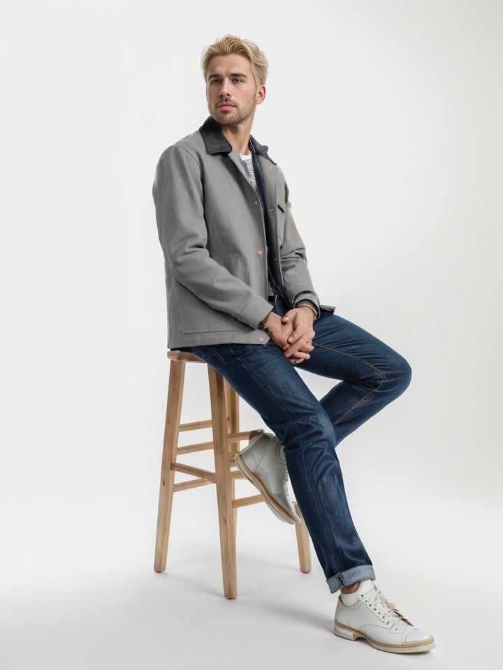 Men's timeless jacket with textured design Lisslune