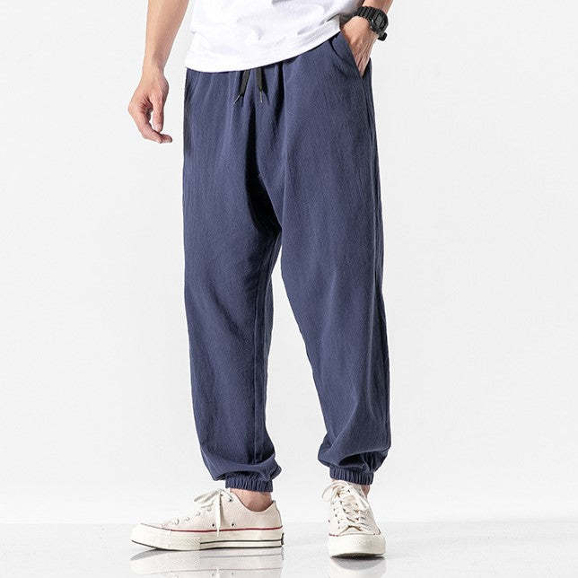 Men's Comfortable Jogging Pants with Elastic Waistband and Side Pockets Lisslune