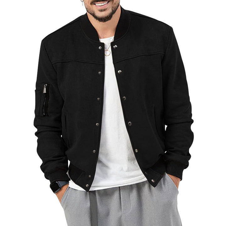 Men's bomber jacket in a casual style with practical pockets Lisslune
