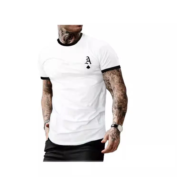 Men's T-shirt with modern design and contrasting collar Lisslune