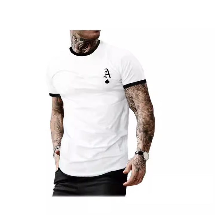 Men's T-shirt with modern design and contrasting collar Lisslune