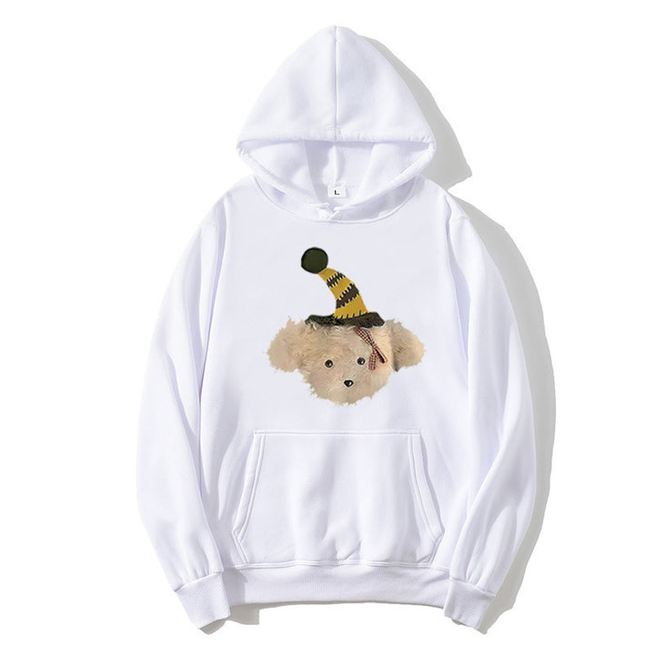 Women's hoodie with playful dog motif Lisslune