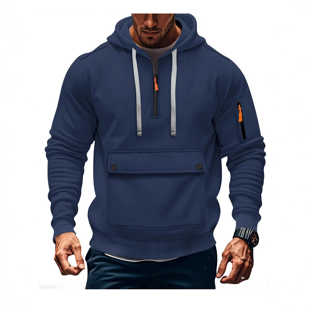 Men's casual hoodies with practical pockets Lisslune