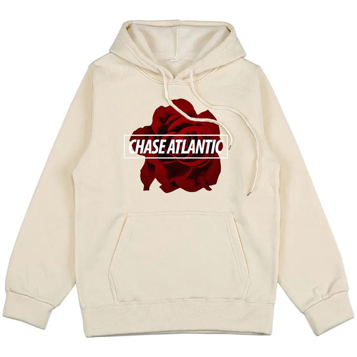 Women's hoodie with romantic rose design Lisslune