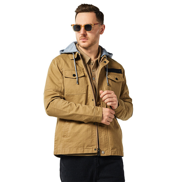 Men's Versatile Outdoor Jacket with Integrated Hood Lisslune