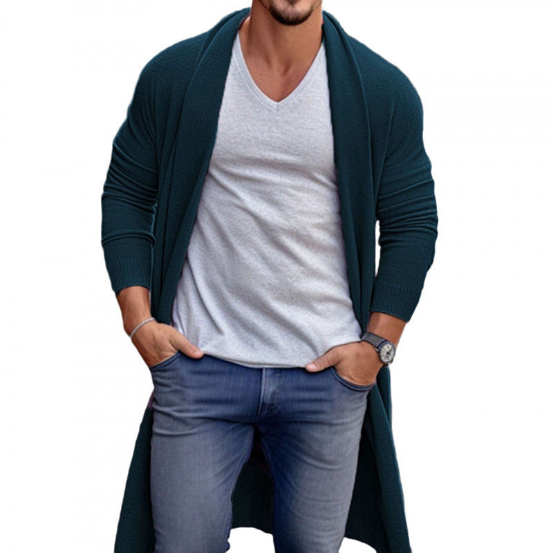 Men's casual knitwear cardigan with open cut Lisslune