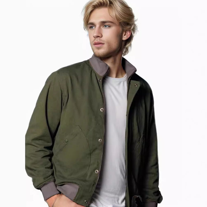 Men's elegant transitional jacket with high collar Lisslune