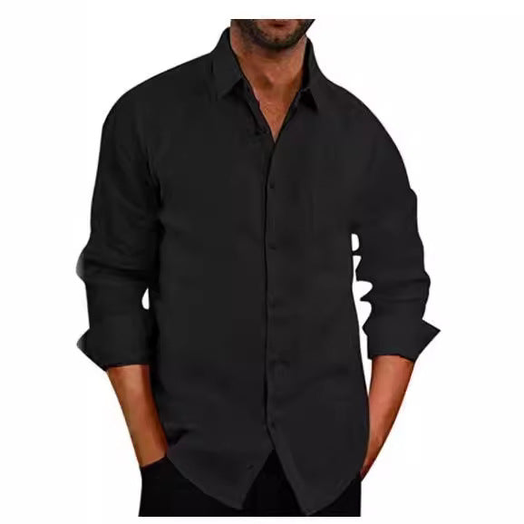Men's casual long-sleeve shirt Lisslune