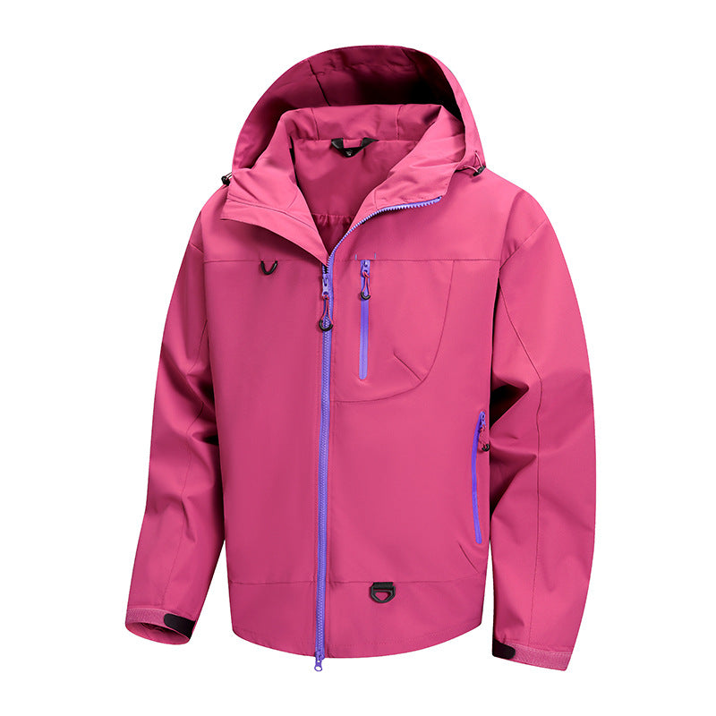 Men's Robust Transitional Jacket with Stowable Hood Area Lisslune