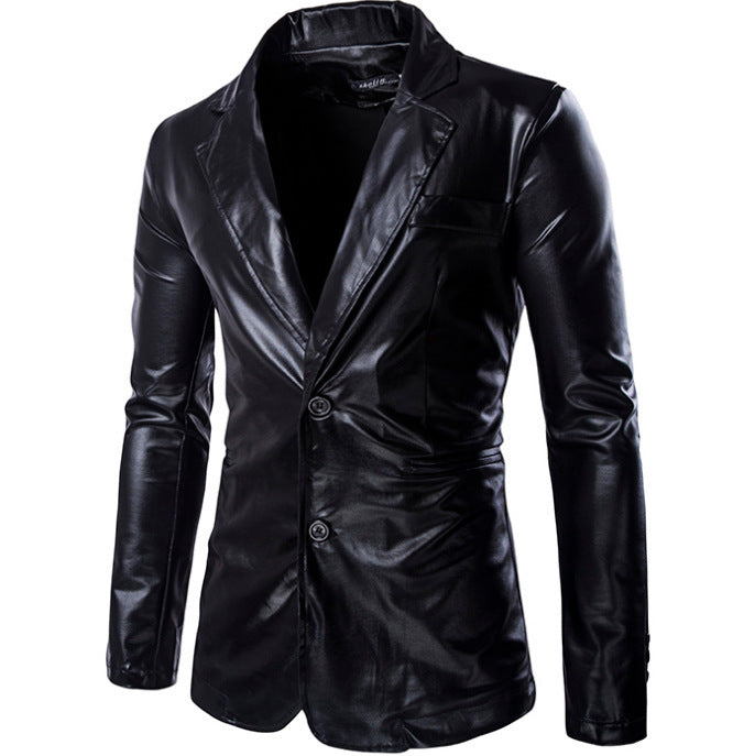 Men's fashionable shiny suit blazer Lisslune