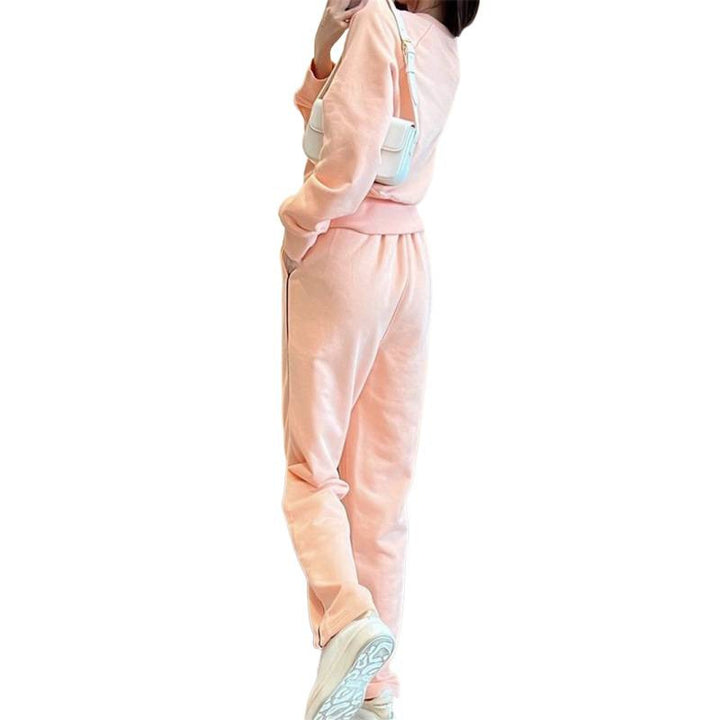 Women's sporty leisure set with zipper and comfortable fit Lisslune