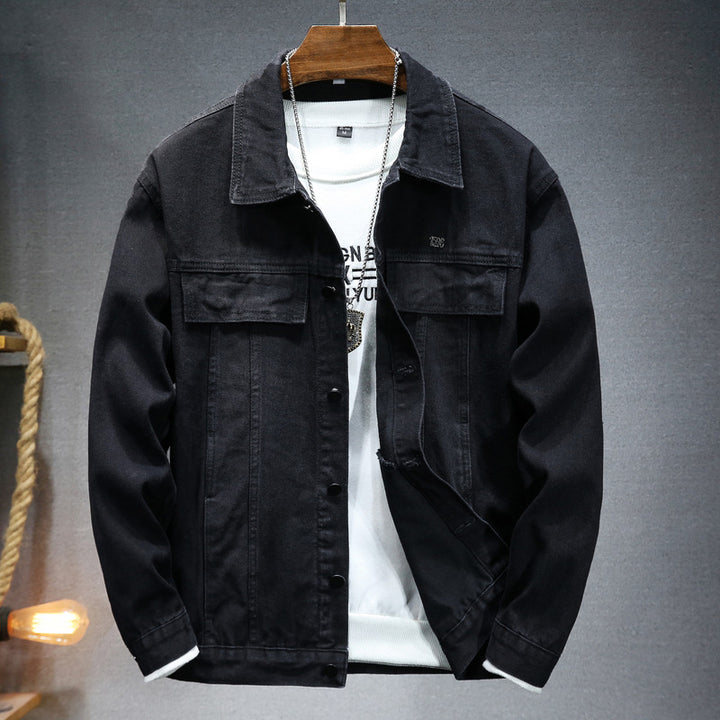 Men's fashionable denim jacket with functional pockets and casual cut Lisslune