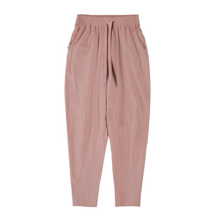Men's lightweight leisure pants with elastic waistband and practical side pockets Lisslune