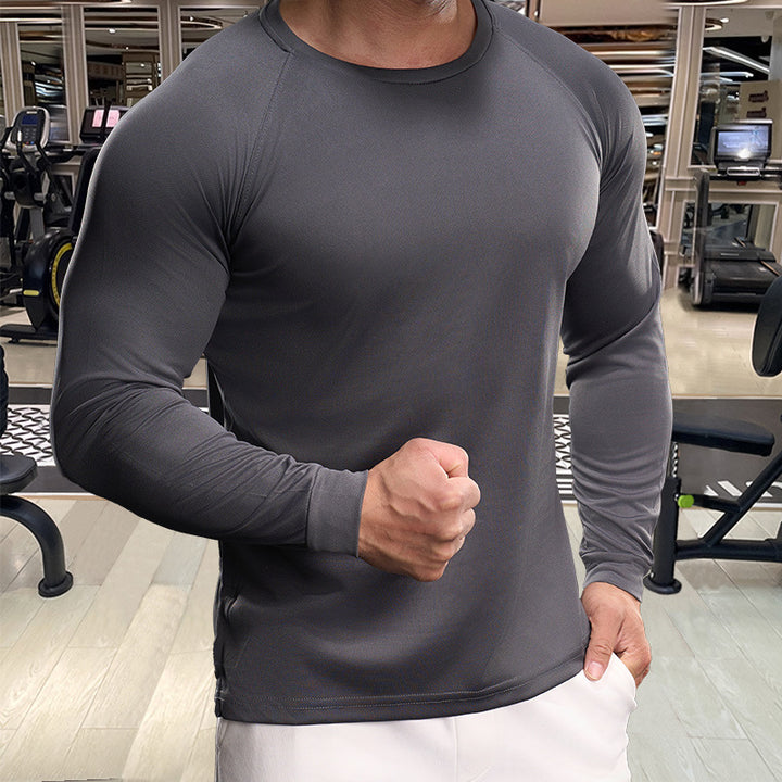 Men's Long Sleeve Functional Shirt with Breathable Properties Lisslune