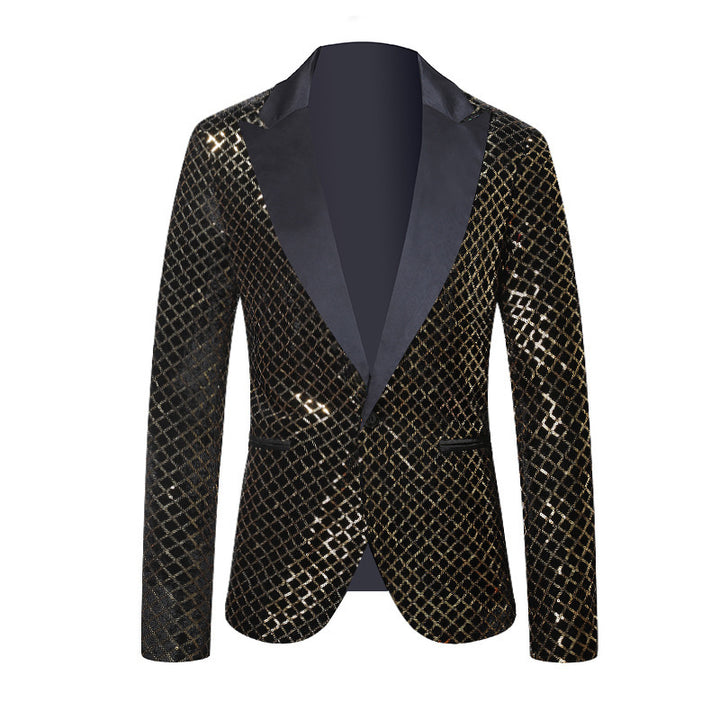 Men's elegant sequin blazer in modern design Lisslune