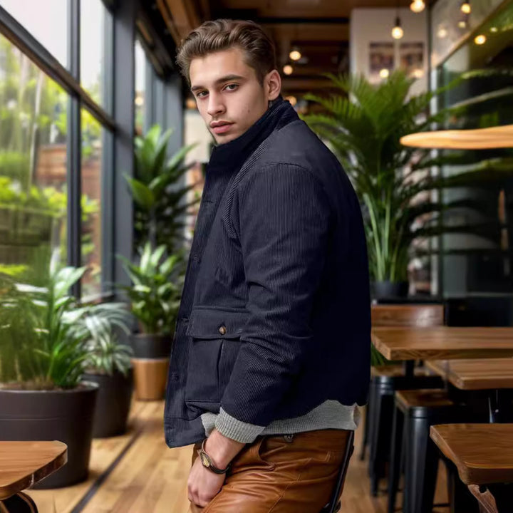 Men's Comfortable Utility Jacket with Practical Pockets Lisslune