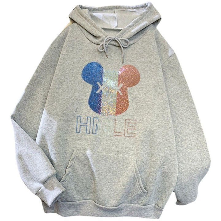 Women's hoodie with artistic bear motif Lisslune