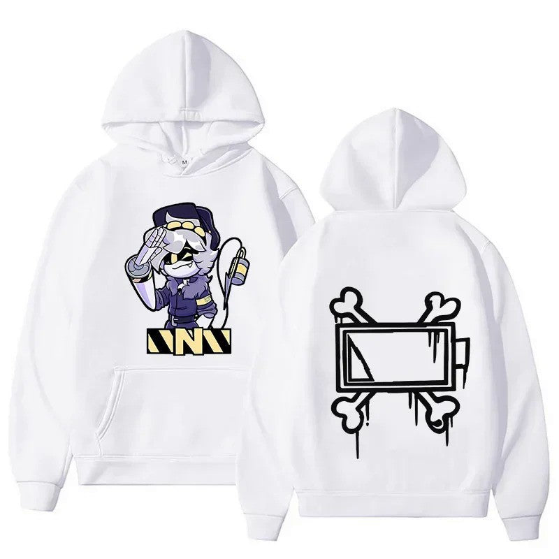 Women's Hoodie with Creative Comic Motif Lisslune