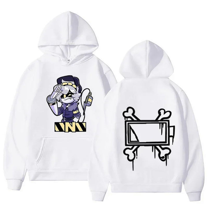 Women's Hoodie with Creative Comic Motif Lisslune