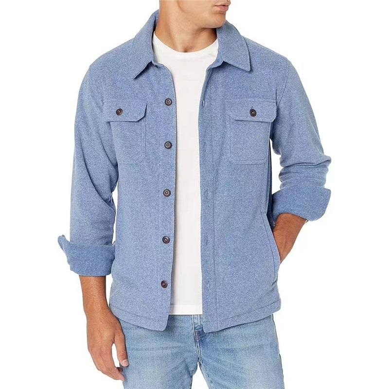 Men's fleece jacket with practical pockets Lisslune