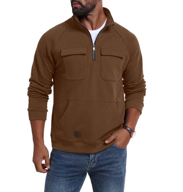 Men's functional sweater with practical pockets Lisslune