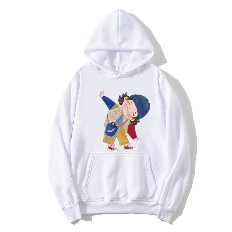 Ladies hoodie with playful children's design Lisslune