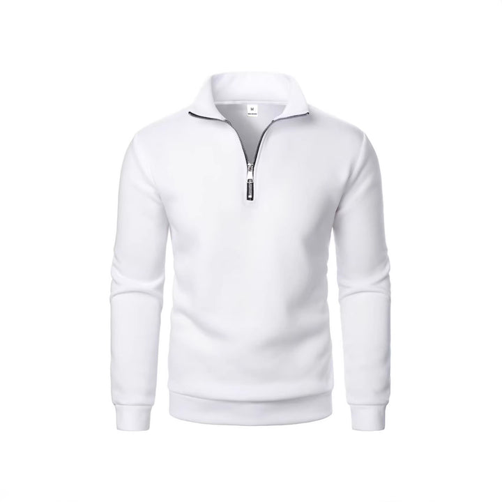 Men's sweatshirt with zipper and modern stand-up collar Lisslune