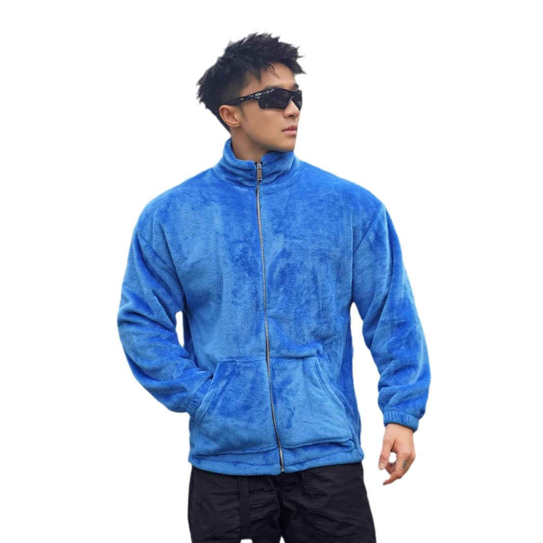 Men's fleece jacket with high collar and soft lining Lisslune