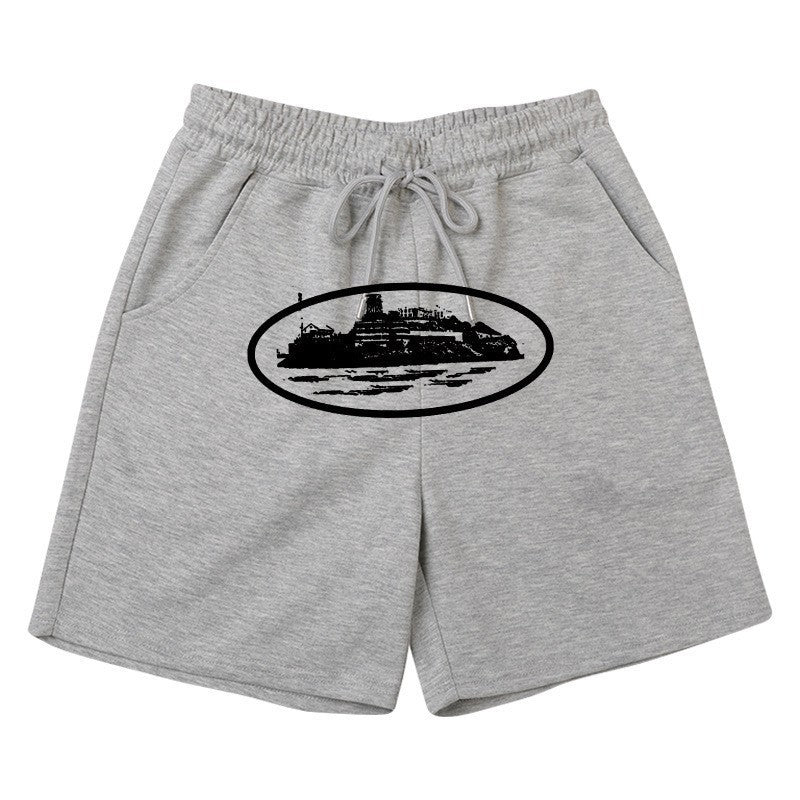 Women's comfortable sweat shorts with elastic waistband and side pockets Lisslune