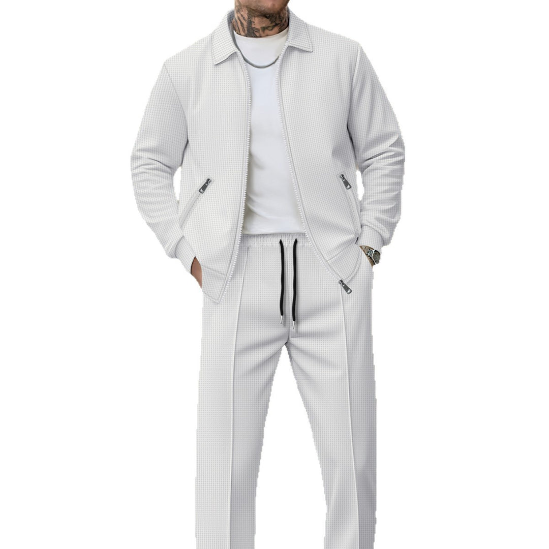 Men's Stylish Casual Pants and Jacket Set Lisslune