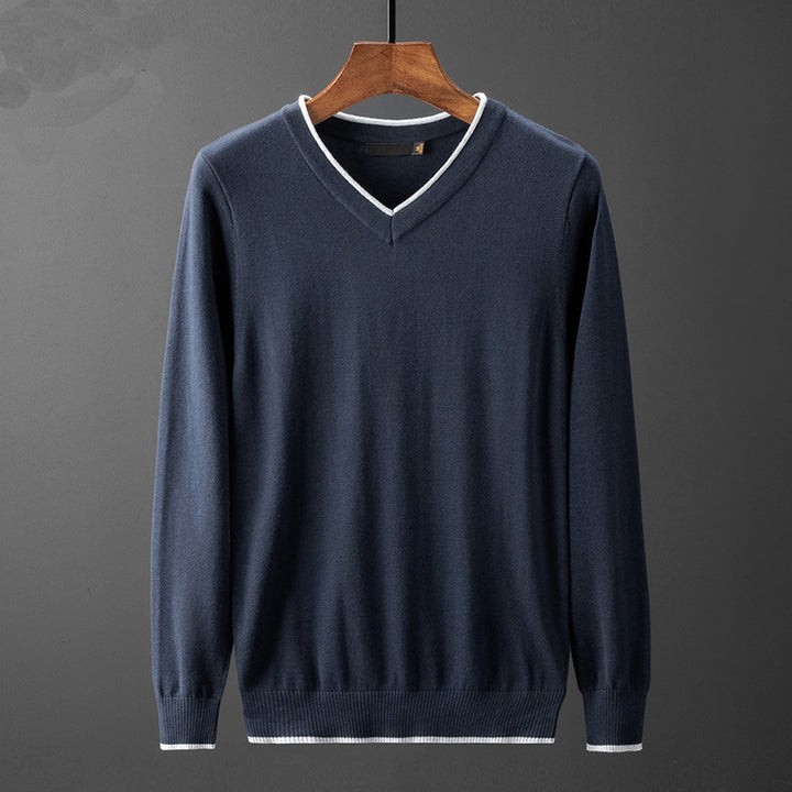Men's V-Neck Sweater Lisslune