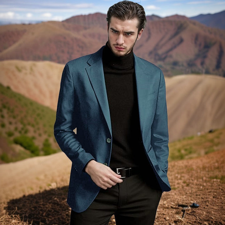 Men's elegant blazer with classic cut and modern accents Lisslune