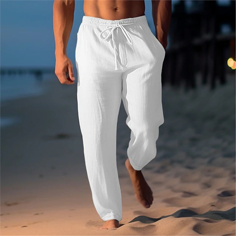 Men's breathable beach pants with adjustable waistband Lisslune