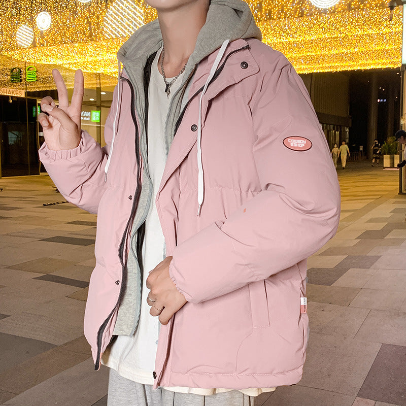 Men's quilted winter jacket with detachable hood and inner lining Lisslune
