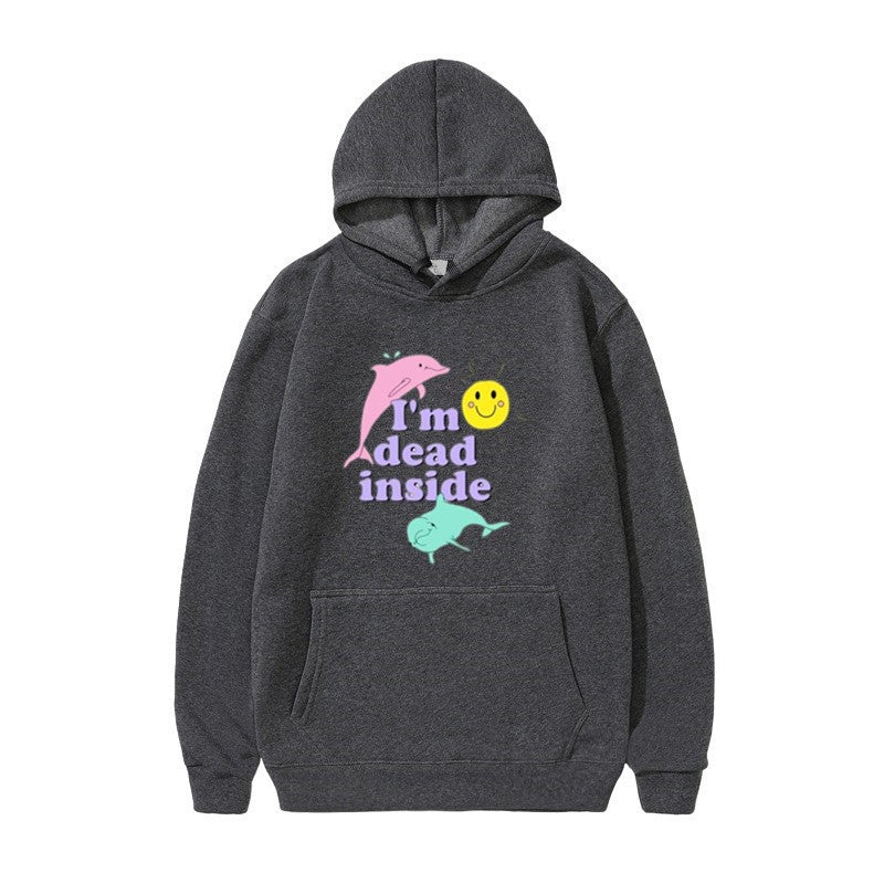 Women's hoodie with creative design and kangaroo pocket Lisslune