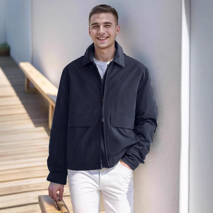 Men's lightweight leisure jacket with practical pockets Lisslune