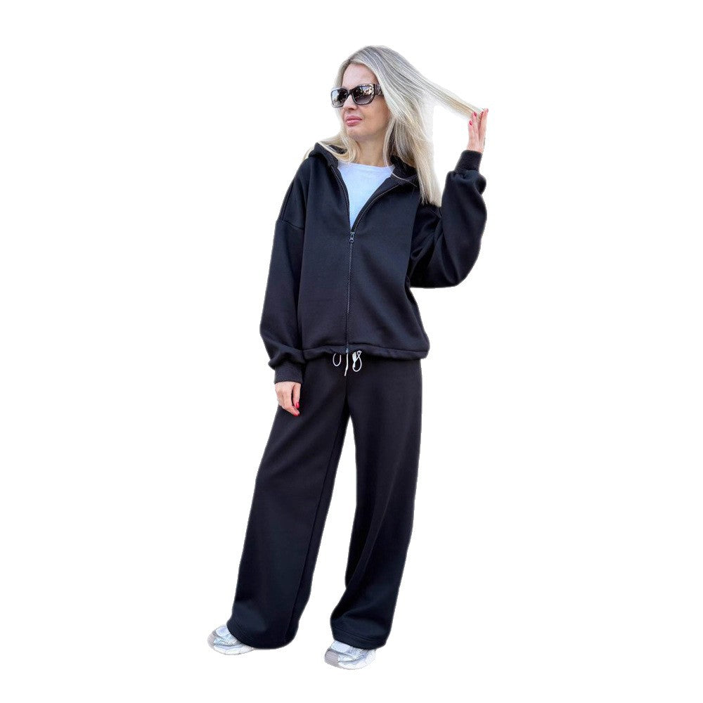 Women's Oversized Hoodie and Wide Pants Set Lisslune