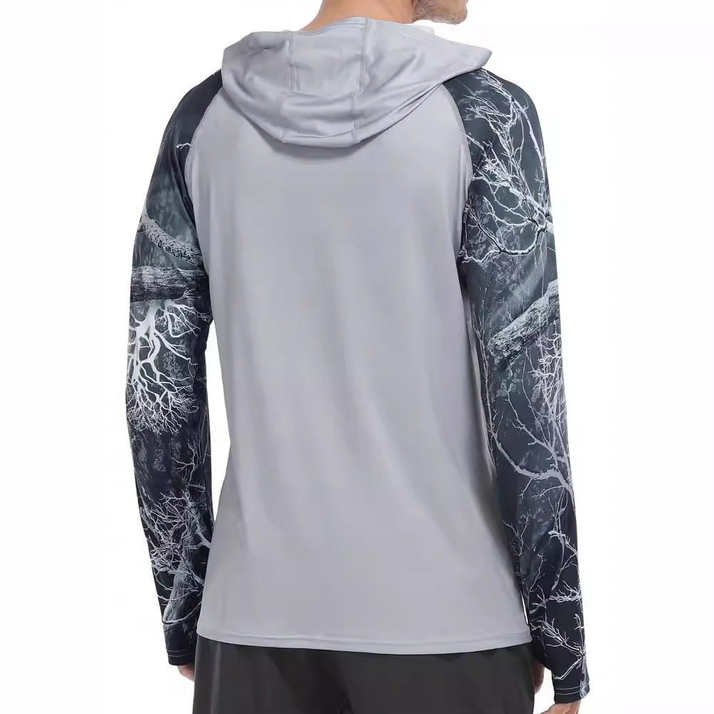 Men's Performance Long Sleeve Shirt with Uv Protection and Breathable Material Lisslune