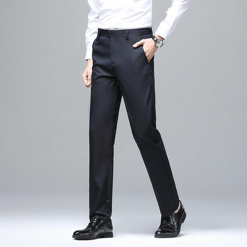 Men's Elegant Slim-Fit Suit Trousers Lisslune
