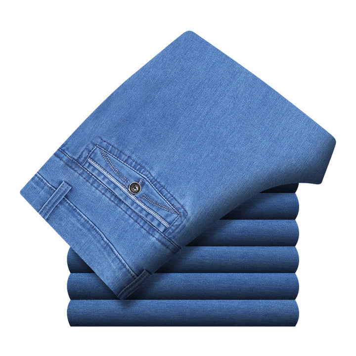 Men's classic chinos with side pockets and elastic waistband Lisslune